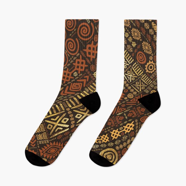 Item preview, Ethnic African Pattern- browns and golds #5 designed and sold by k9printart.