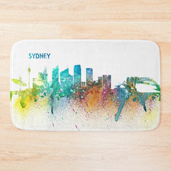 Item preview, Sydney Australia Skyline Impressionistic Splash designed and sold by artshop77.