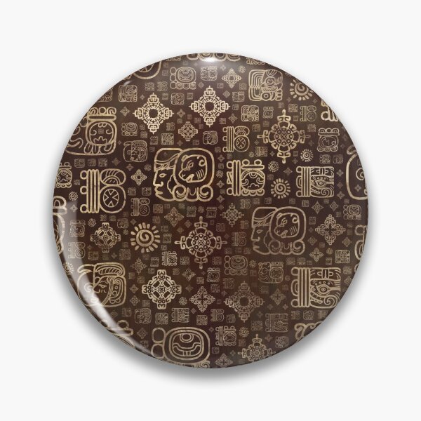 Item preview, Mayan glyphs and ornaments pattern #2 designed and sold by k9printart.