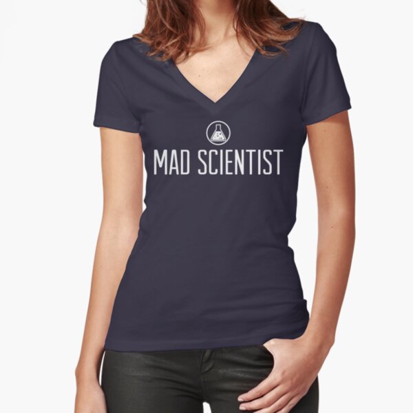 Mad Scientist Fitted V-Neck T-Shirt