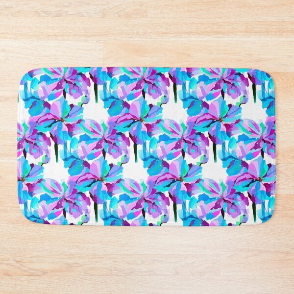Item preview, Himalaya Poppies in Aqua Blue Green and Fuchsia designed and sold by Nisuris.