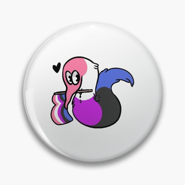 Item preview, Genderfluid Pride Worm designed and sold by Goatsins.