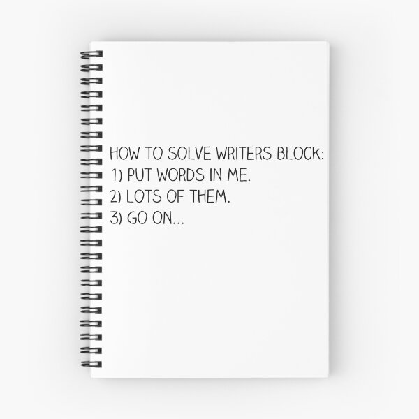 Item preview, How to solve Writers Block designed and sold by BookwormDesigns.