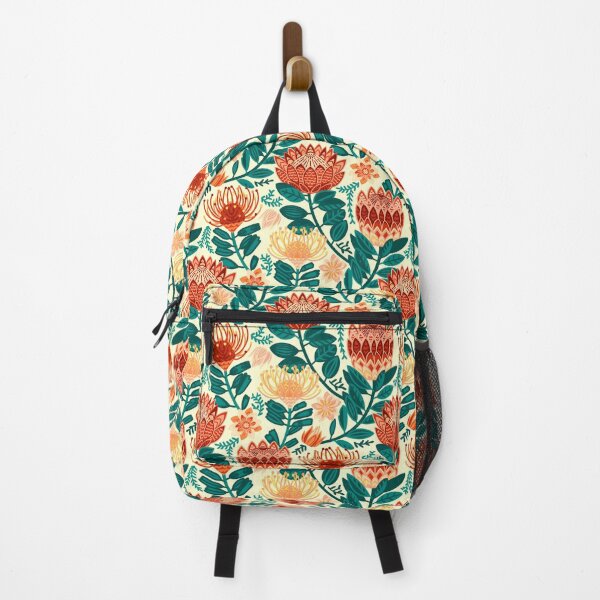 Item preview, Protea Chintz - Teal & Orange  designed and sold by TigaTiga.