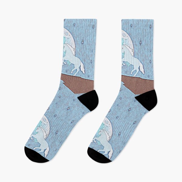 Item preview, A pair of horses against the background of the full moon designed and sold by helenkaiy.