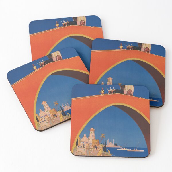 Item preview, Our Mediterranean Cruises vintage travel poster designed and sold by stickart-marek.