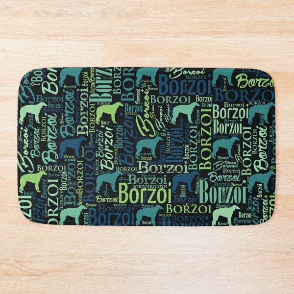 Item preview, Borzoi Dog Word Art pattern designed and sold by k9printart.