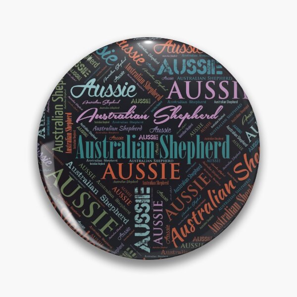 Item preview, Australian Shepherd Aussie Word Art designed and sold by k9printart.