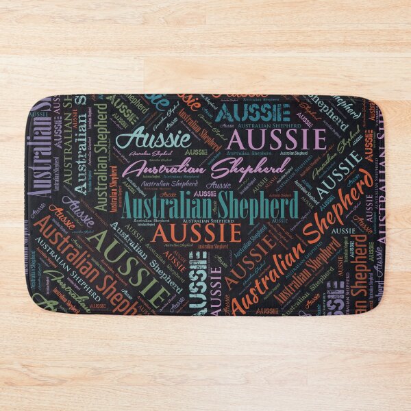 Item preview, Australian Shepherd Aussie Word Art designed and sold by k9printart.