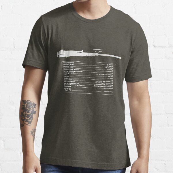 TM M2 Machine Gun, Browning .50 Caliber Machine Gun Essential T-Shirt