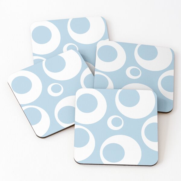 Item preview, Cornflower blue and white circles designed and sold by HTPOP.