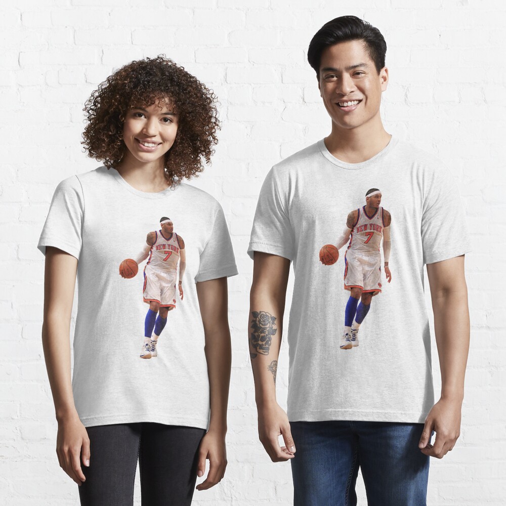 MELO...NUFF SAID Carmelo Anthony #7 T-shirt New York Knicks Crew Sweatshirt 