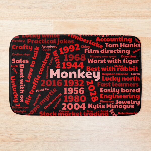Item preview, Year of the monkey designed and sold by NerdySherds.