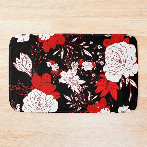 Item preview, Red Botanical Dark Pattern designed and sold by noveltiko.