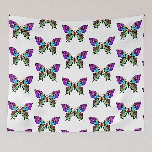 Item preview, Rainbow Colors Butterfly Wings in Pop Art Graphic Design designed and sold by Nisuris.