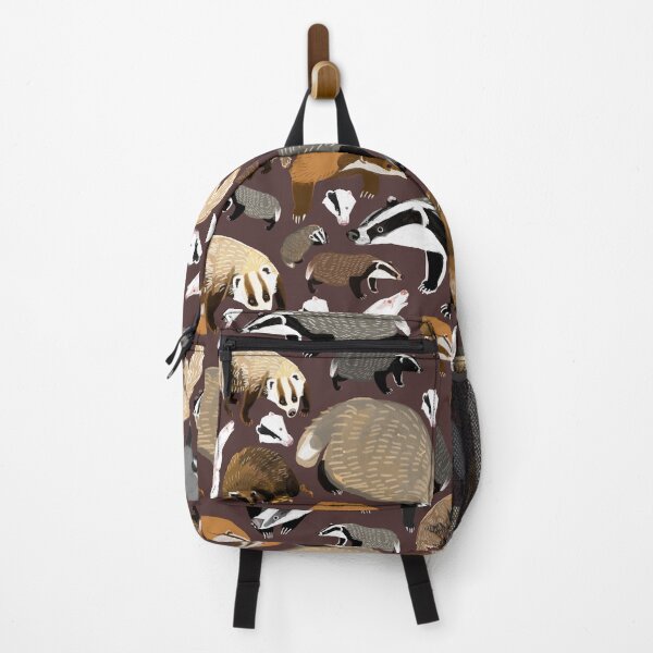 Item preview, Eurasian badgers pattern Maroon designed and sold by belettelepink.