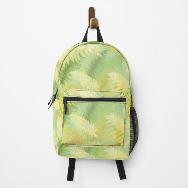 Item preview, Yellow green and gold in fern leaves pattern designed and sold by AsyaTury.