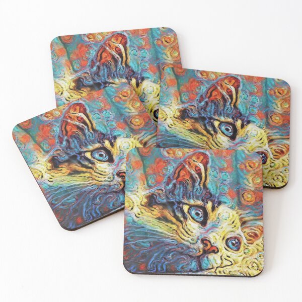 Item preview, Cat painting designed and sold by Valentin Mladin.