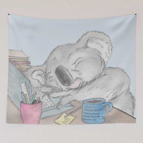 Item preview, Koala working from home designed and sold by AussieLogic.