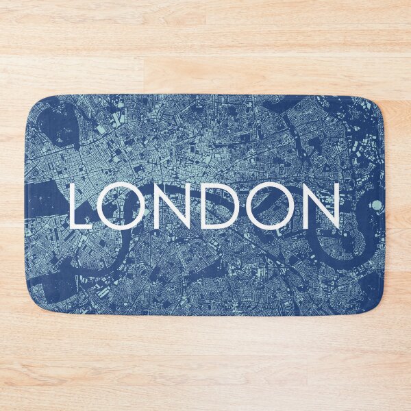 Item preview, Cities: London (text), midnight blue designed and sold by helenmakesmaps.