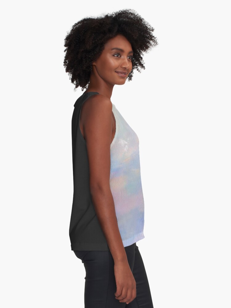 Imagen 2 de 6, Blusa sin mangas con la obra dulce pastel teñido anudado, diseñada y vendida por Cloudjls.