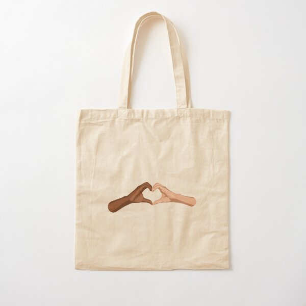 Heart hands together - black lives matter Cotton Tote Bag