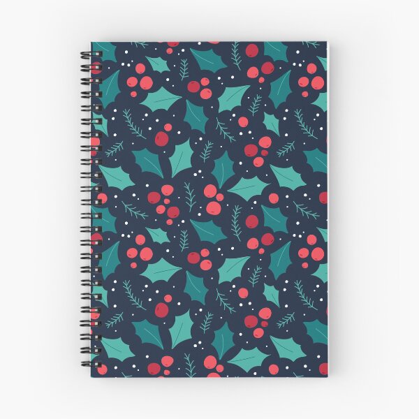 Item preview, Dark Christmas Mistletoe and Leaf Pattern designed and sold by parazitgoodz.