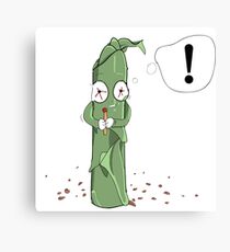 Illustration paranoid weed Canvas Print