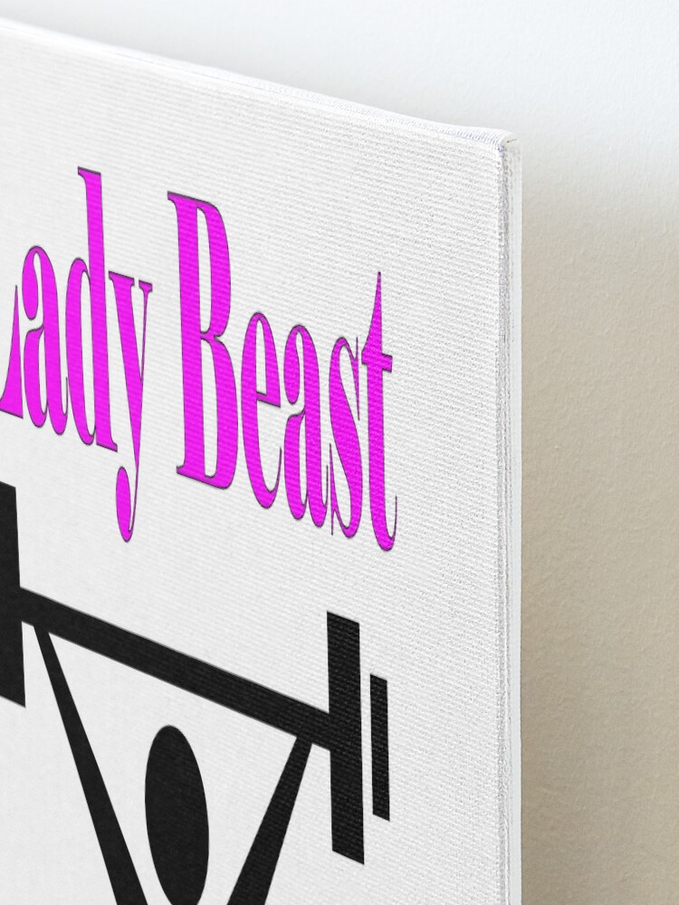 Alternate view of Lady beast, a strong powerful woman that lifts heavy Mounted Print