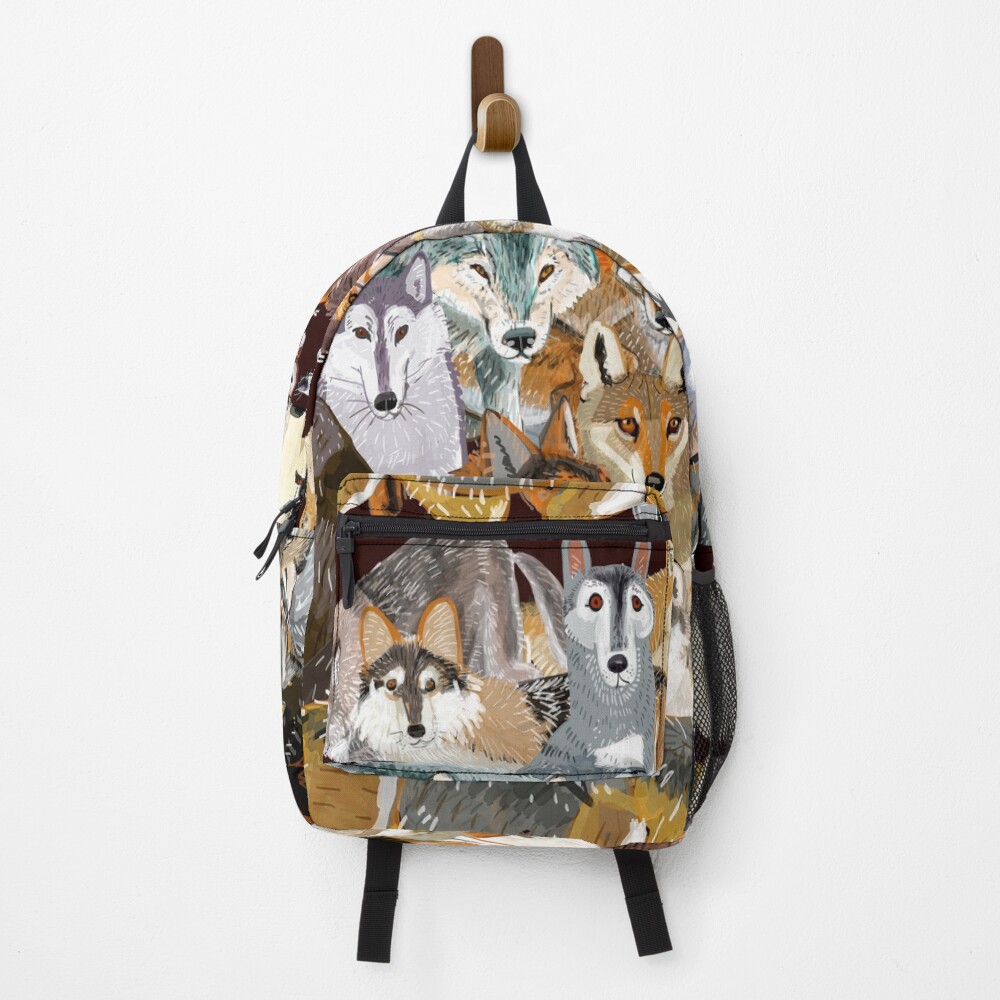 Wolves oclock Time to Wolf Backpack