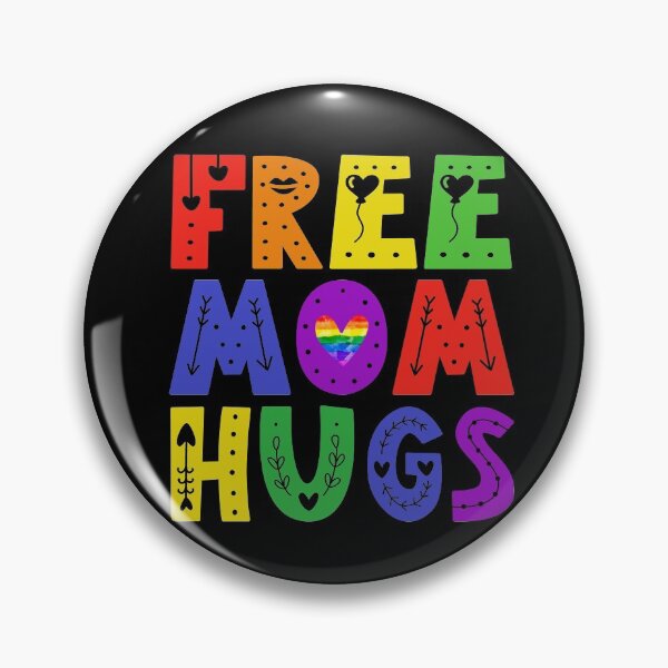 Artikelvorschau, Kostenlose Mama-Umarmungen Regenbogen-Herz LGBT-Unterstützung entworfen und verkauft von MagicBoutique.