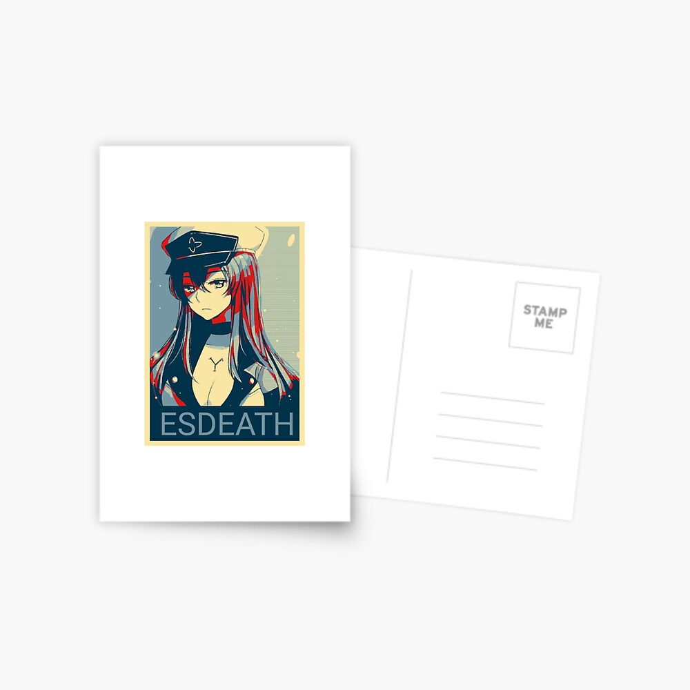 Esdeath manga Waifu : Akame ga Kill Postcard by Anna Blonwell