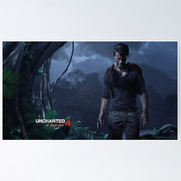 Vista previa del artículo con la obra «Uncharted 4 Poster», diseñado y vendido por Rúben Fernandes.