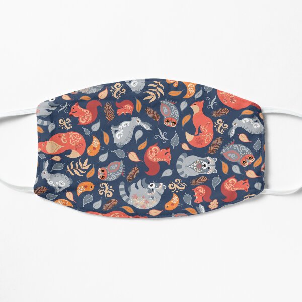 Fairy-tale forest. Scandinavian design. Flat Mask