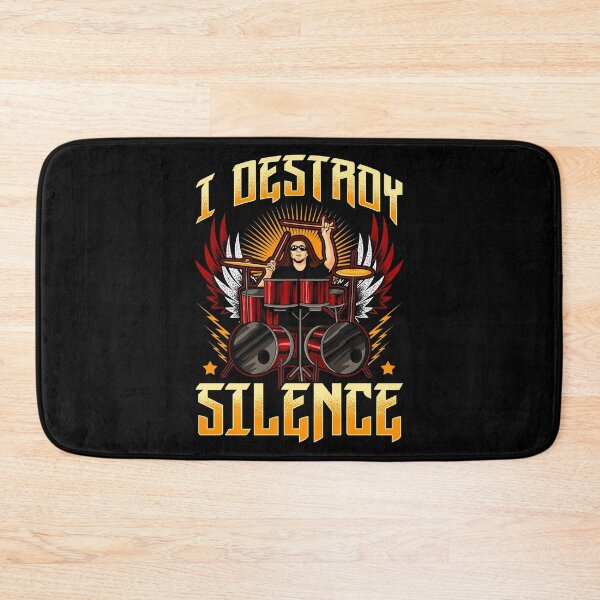 Item preview, Funny I Destroy Silence Drummer Awesome Drumming designed and sold by perfectpresents.