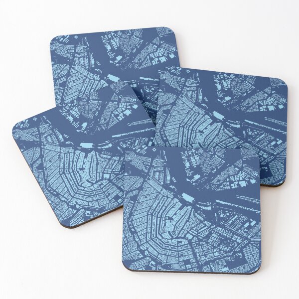 Item preview, Cities: Amsterdam, midnight blue designed and sold by helenmakesmaps.