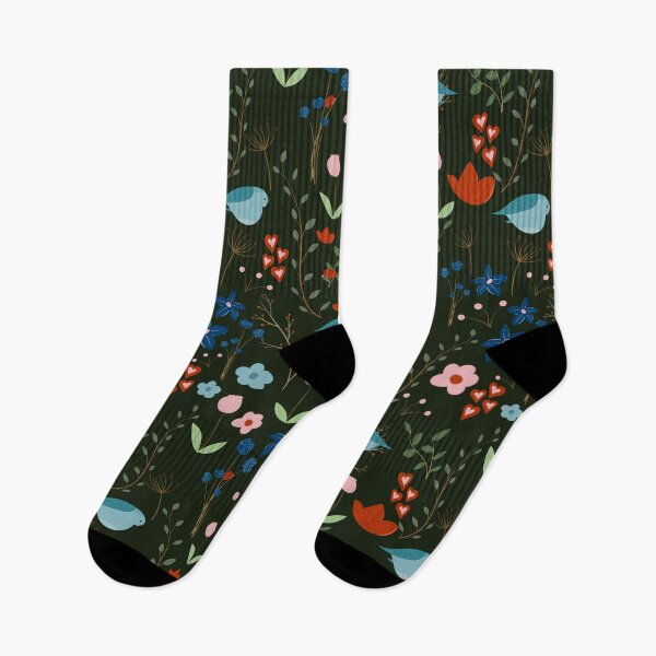 Item preview, Blueish Nature With Mountain Bluebird, Lady Bug And Flowers designed and sold by mcshirtface.