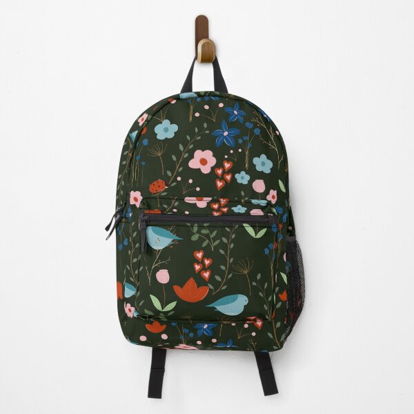 Item preview, Blueish Nature With Mountain Bluebird, Lady Bug And Flowers designed and sold by mcshirtface.