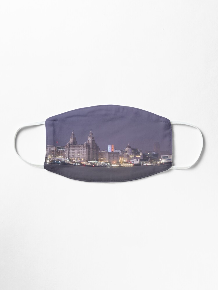 Alternate view of Lightning Illuminates Liverpool Mask