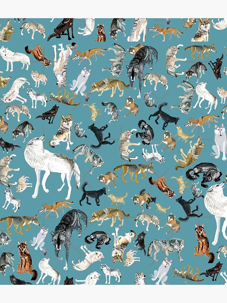 Wolves of the World pattern 2 by belettelepink