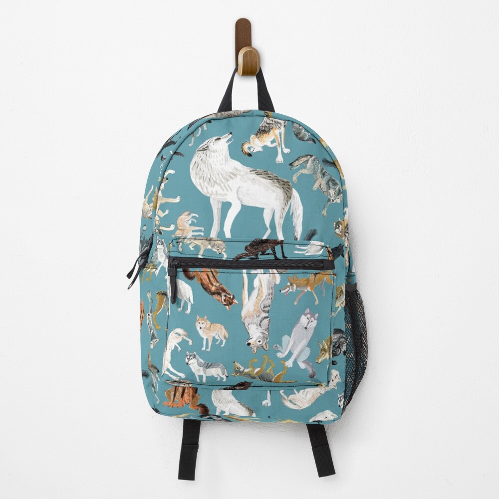 Wolves of the World pattern 2 Backpack