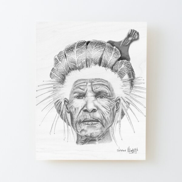 The Sun Queen Wood Mounted Print