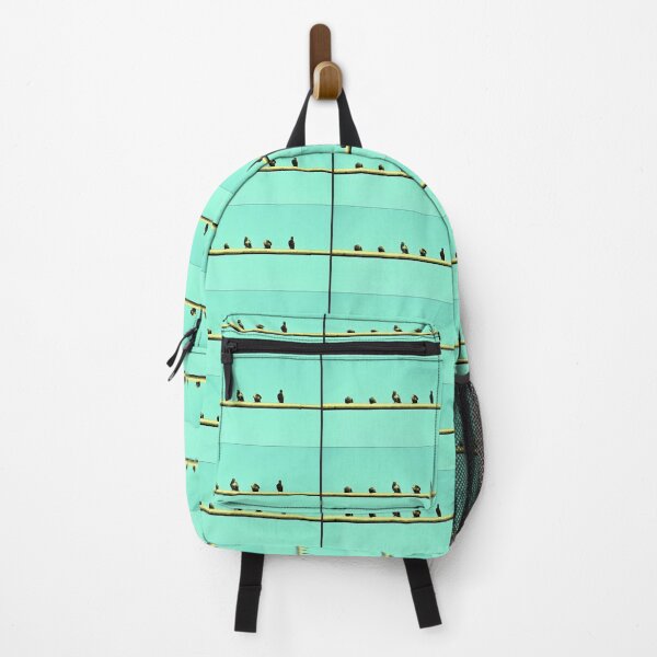 Item preview, Pigeons sitting on a pole against a blue sky (鸽子坐在一根杆,映衬在蓝天下) by Bao-Er designed and sold by Chinaspaces.