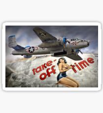 Take Off Time Sticker