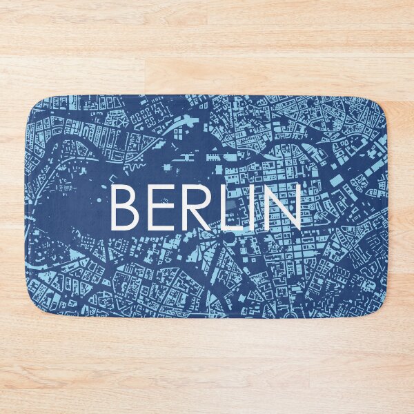 Item preview, Cities: Berlin (text), midnight blue. designed and sold by helenmakesmaps.