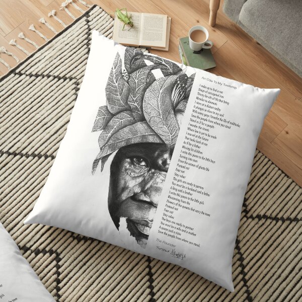 An Ode To My Township Floor Pillow