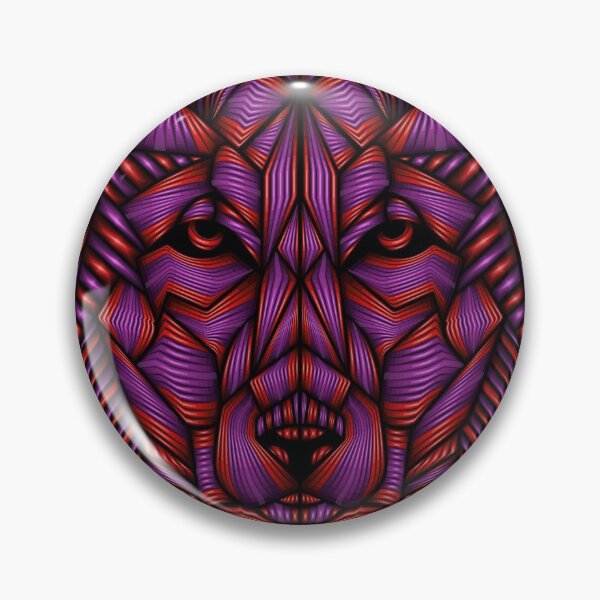 Aperçu de l'œuvre Abstrait Art Vecteur Loup Rouge Violet créée et vendue par vectoradics.