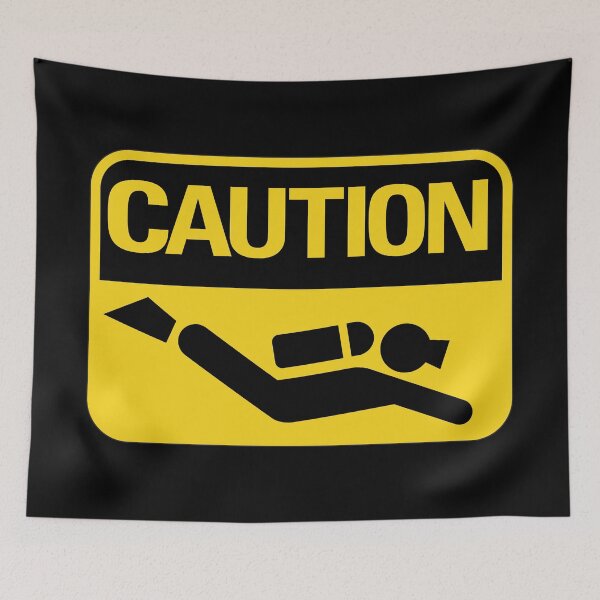 Item preview, Caution Diver Crossing Sign designed and sold by Narkosis.