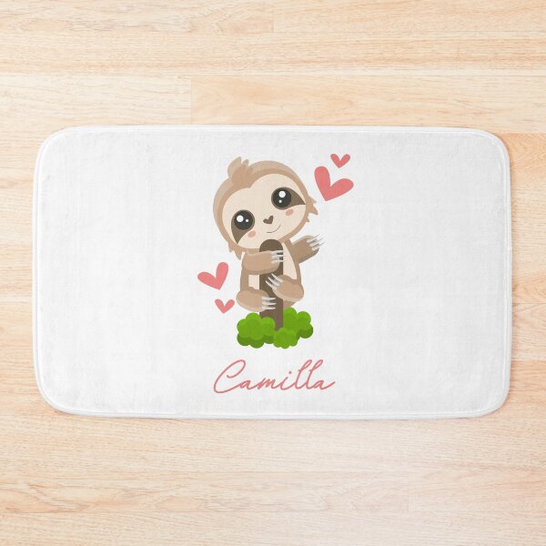 Item preview, Camilla Sloth Baby Girl Cute Hearts designed and sold by HelloFromAja.