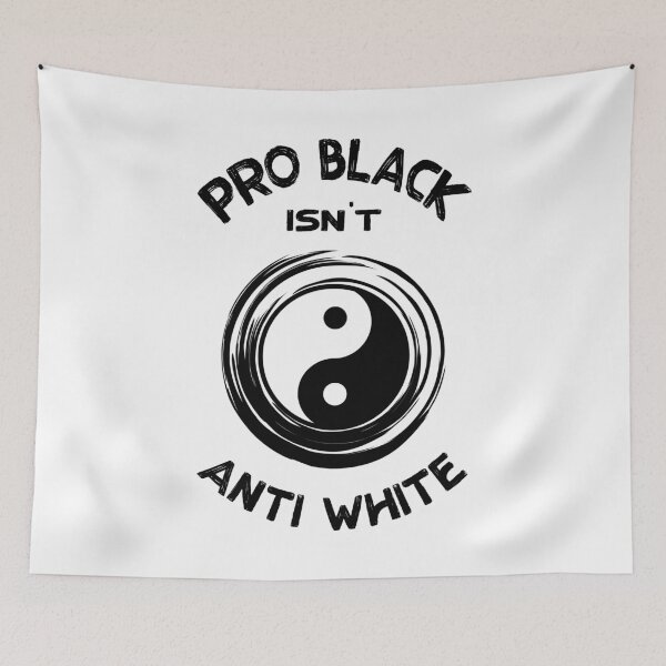 Item preview, pro black is not anti white black lives matter designed and sold by Raeolus.